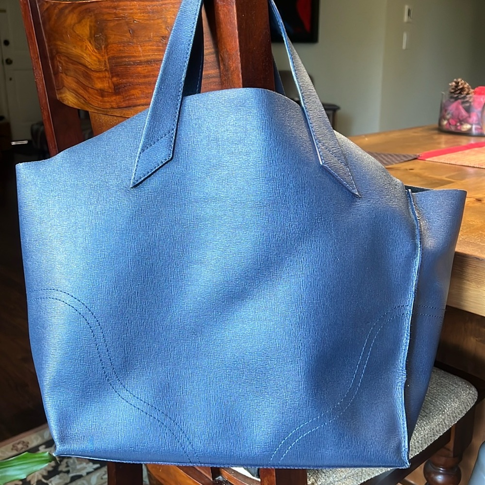 FURLA Navy Blue Tote Bag/Purse